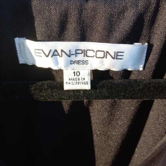 Evan Picone Black Sleeveless Dress Women’s Size 10 Party Formal Wedding - Picture 6 of 6